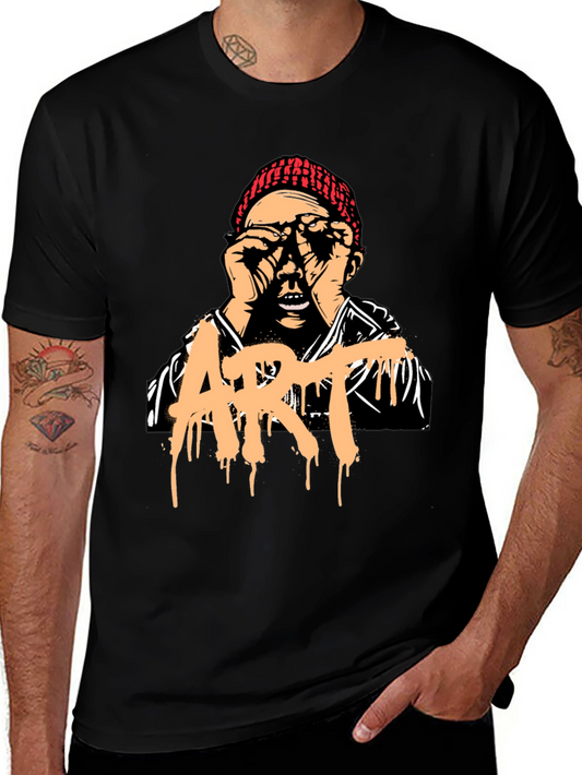 Artistic Graphic Print T-Shirt - Unique Street Style Tee