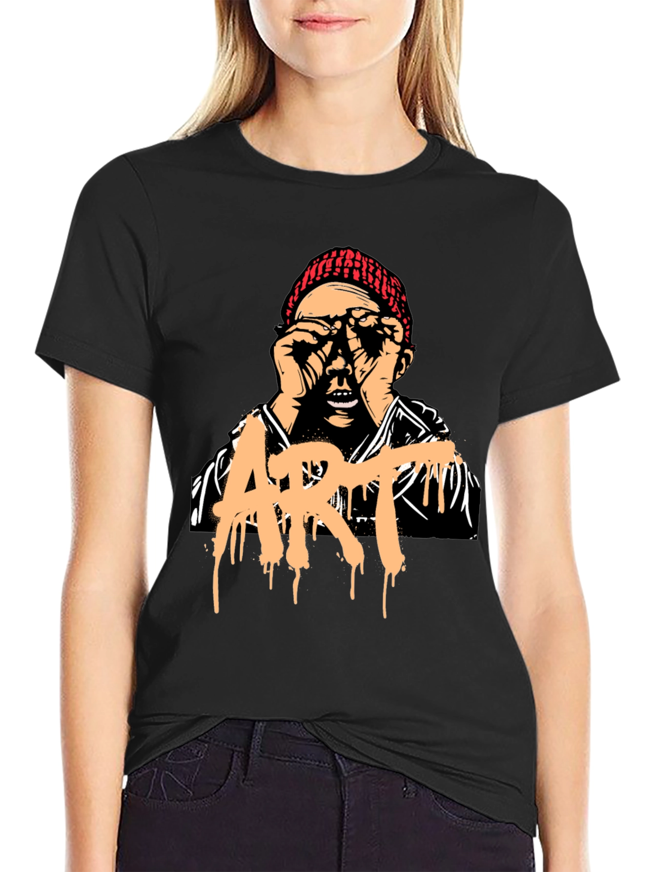 Artistic Graphic Print T-Shirt - Unique Street Style Tee