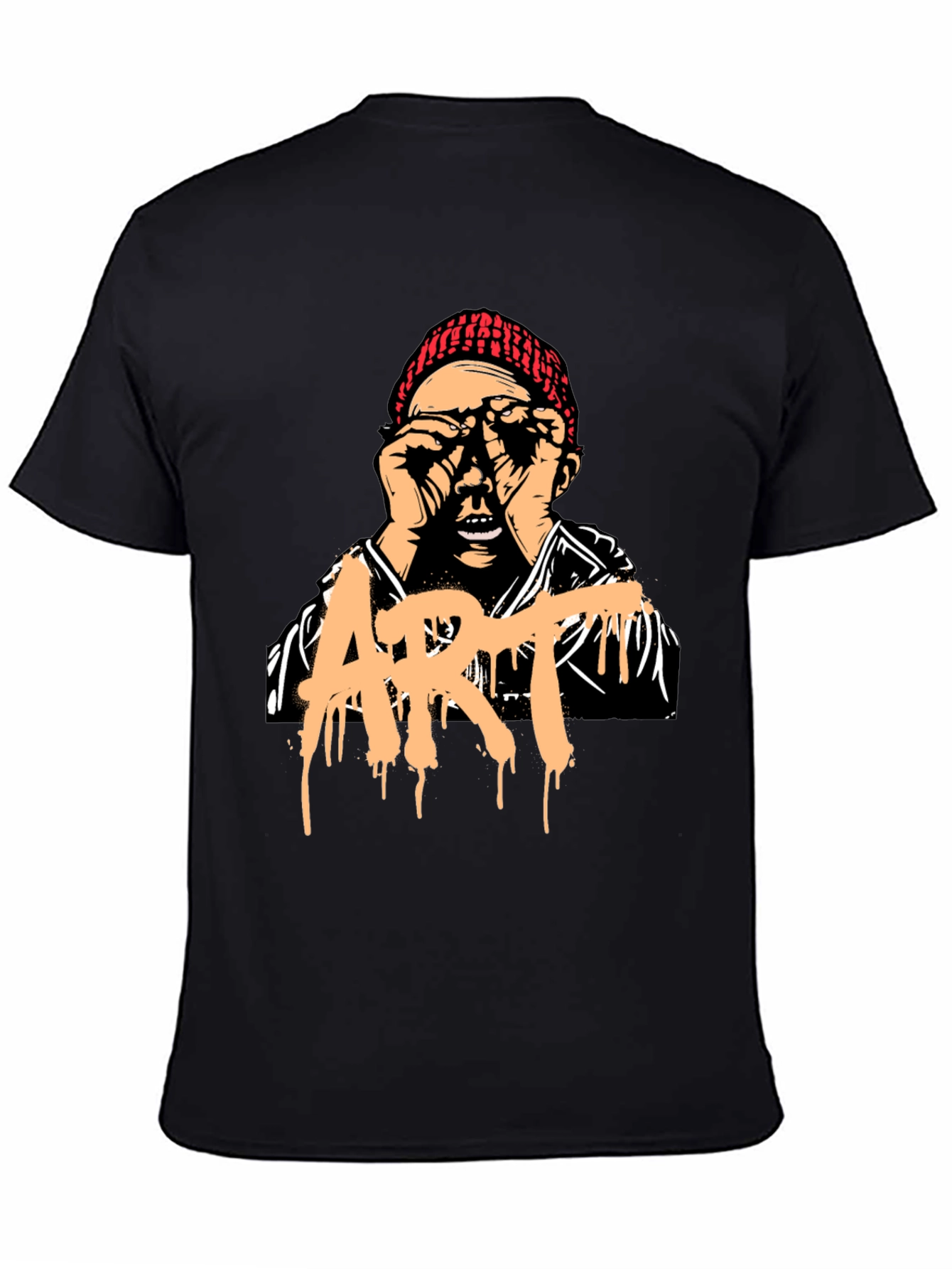 Artistic Graphic Print T-Shirt - Unique Street Style Tee