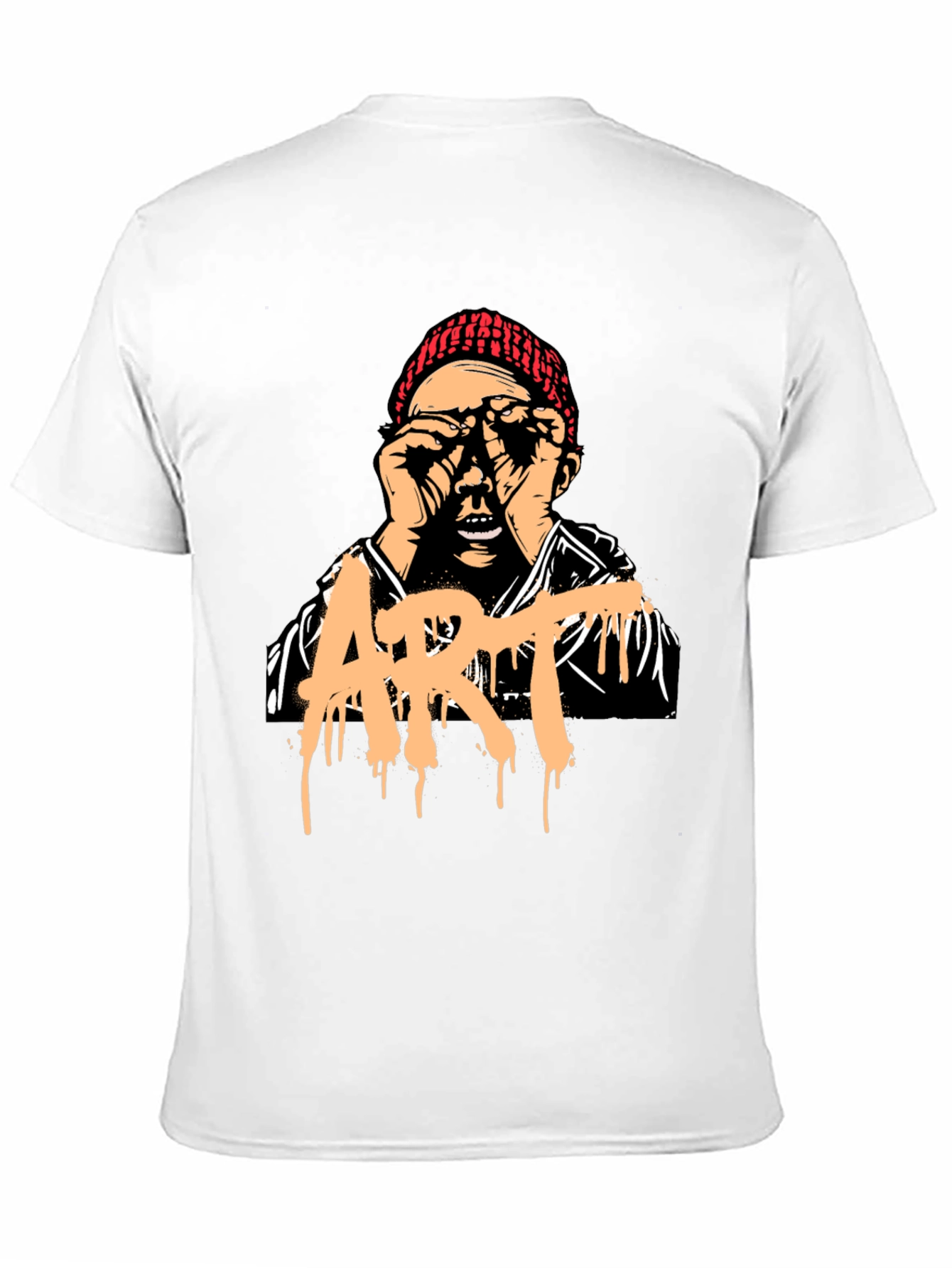 Artistic Graphic Print T-Shirt - Unique Street Style Tee