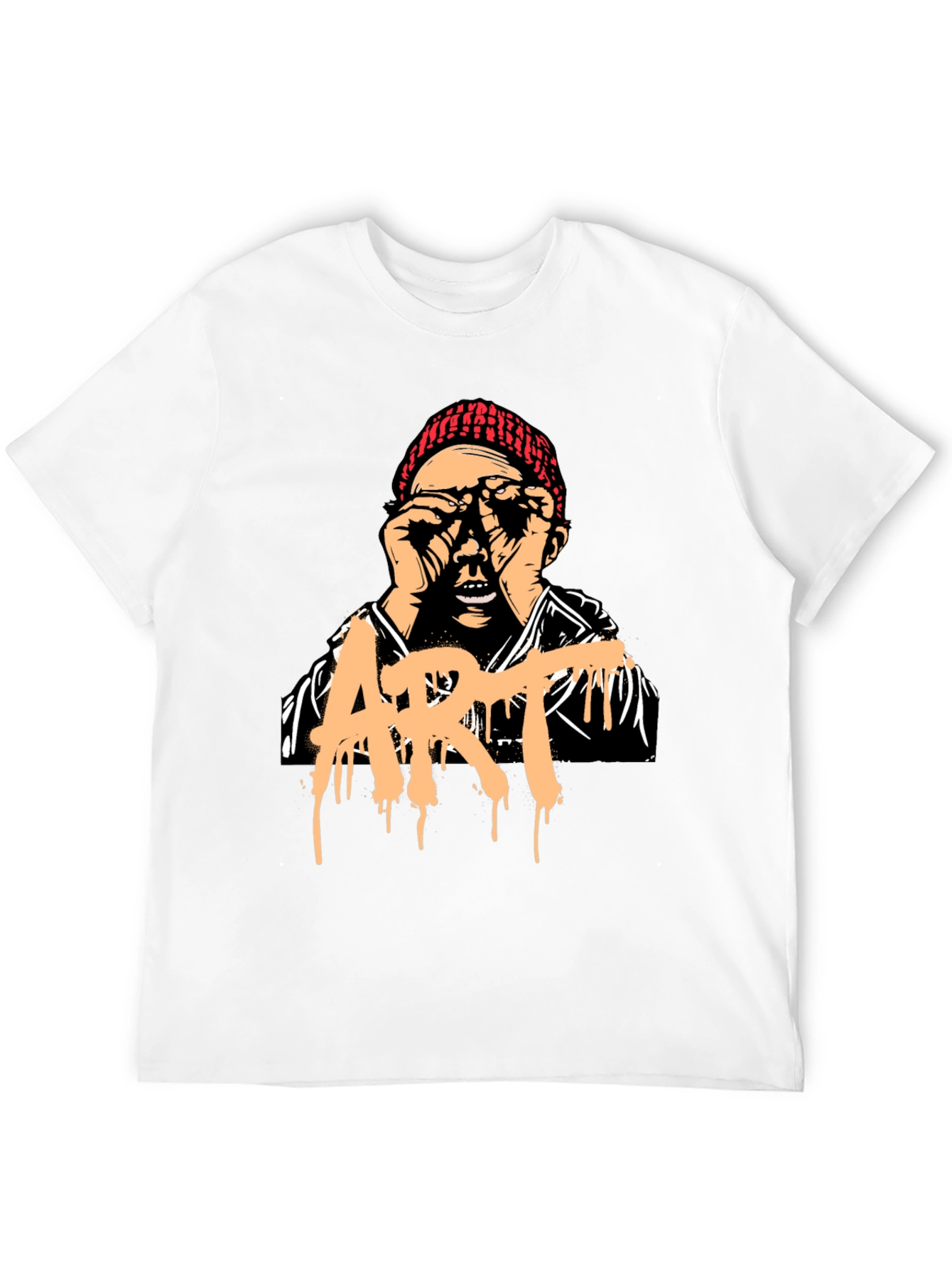 Artistic Graphic Print T-Shirt - Unique Street Style Tee