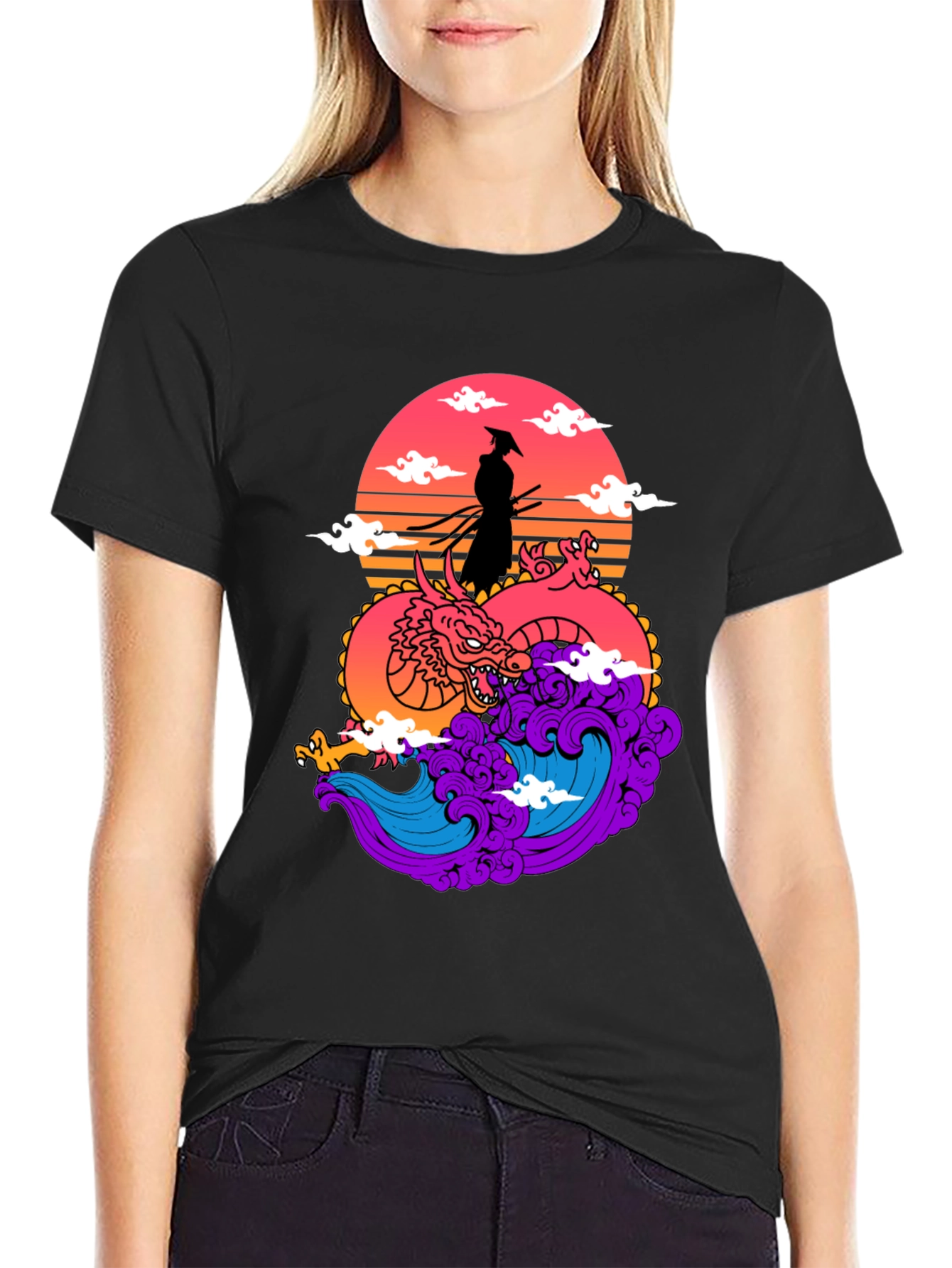 Samurai Dragon Graphic Tee