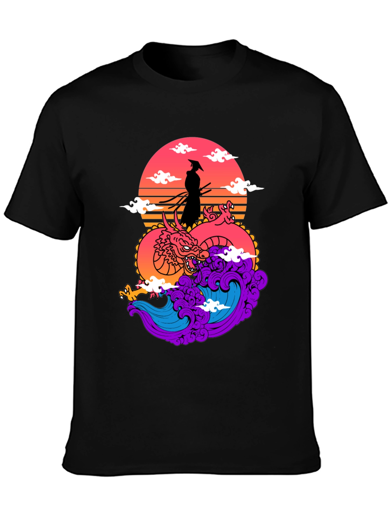 Samurai Dragon Graphic Tee