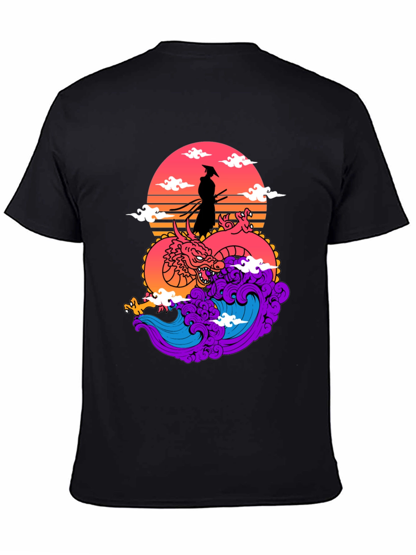 Samurai Dragon Graphic Tee