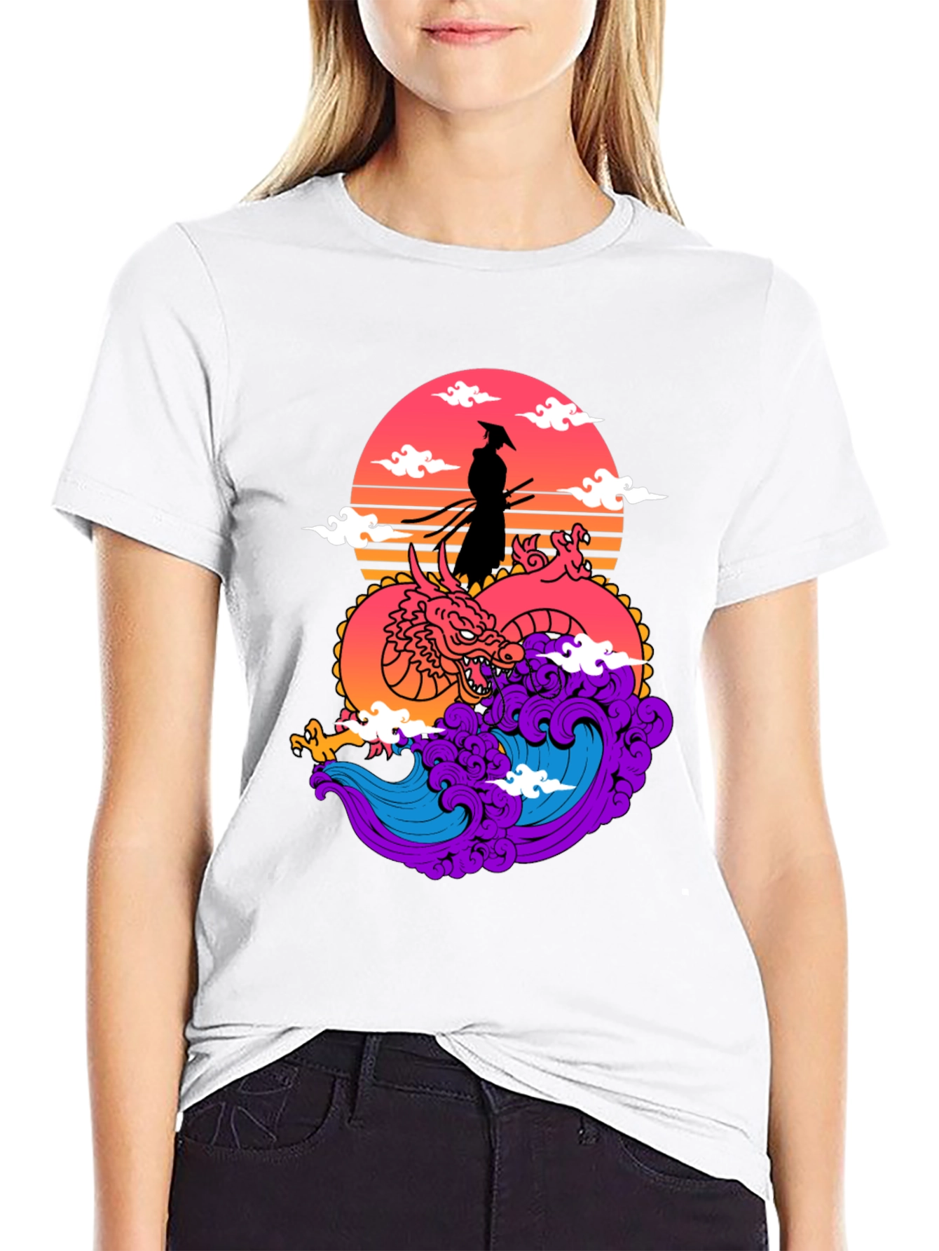 Samurai Dragon Graphic Tee