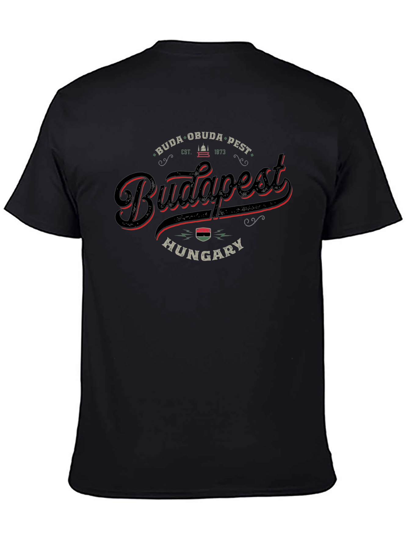 Budapest Hungary Black T-Shirt