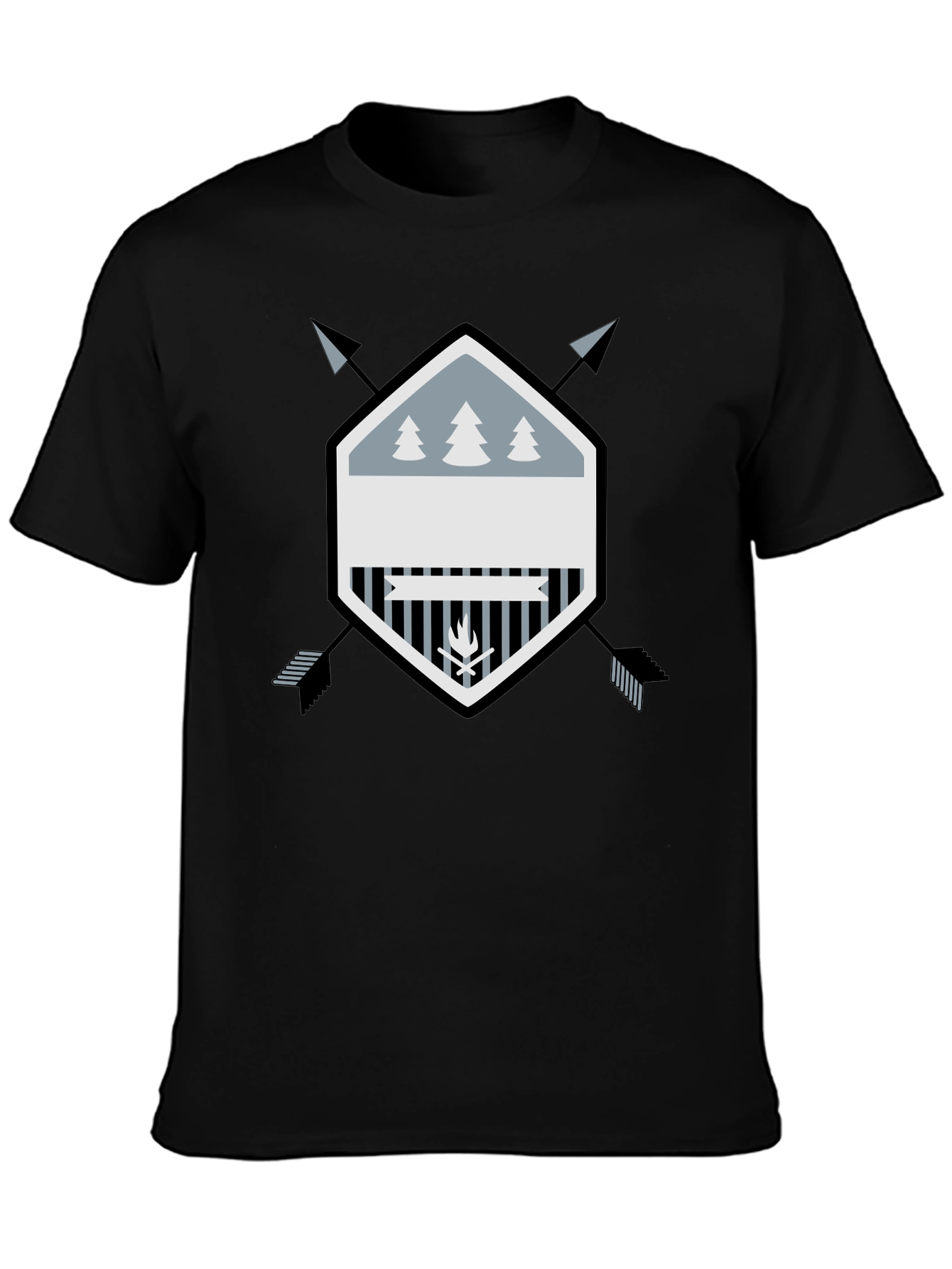 Outdoor Adventure Graphic Tee - Black