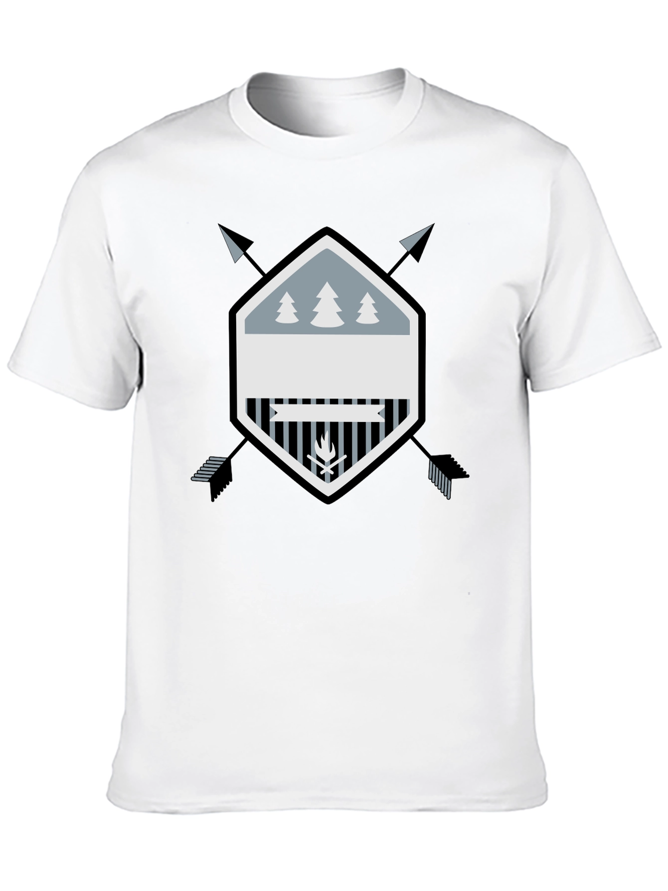 Outdoor Adventure Graphic Tee - Black