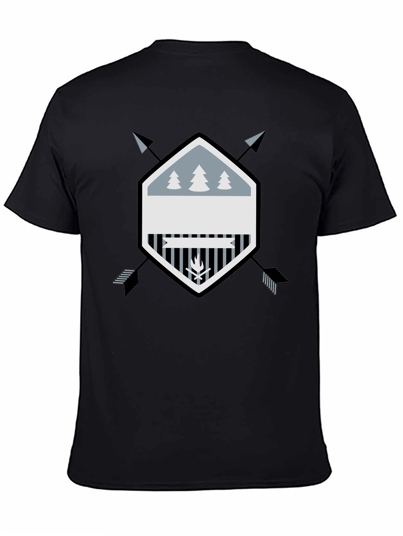 Outdoor Adventure Graphic Tee - Black