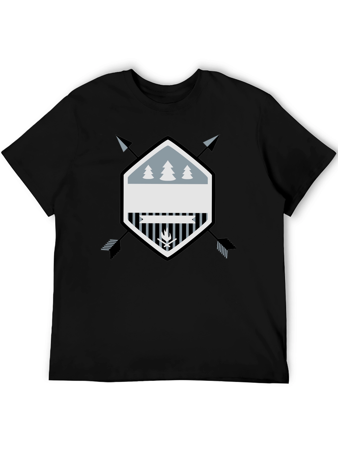 Outdoor Adventure Graphic Tee - Black