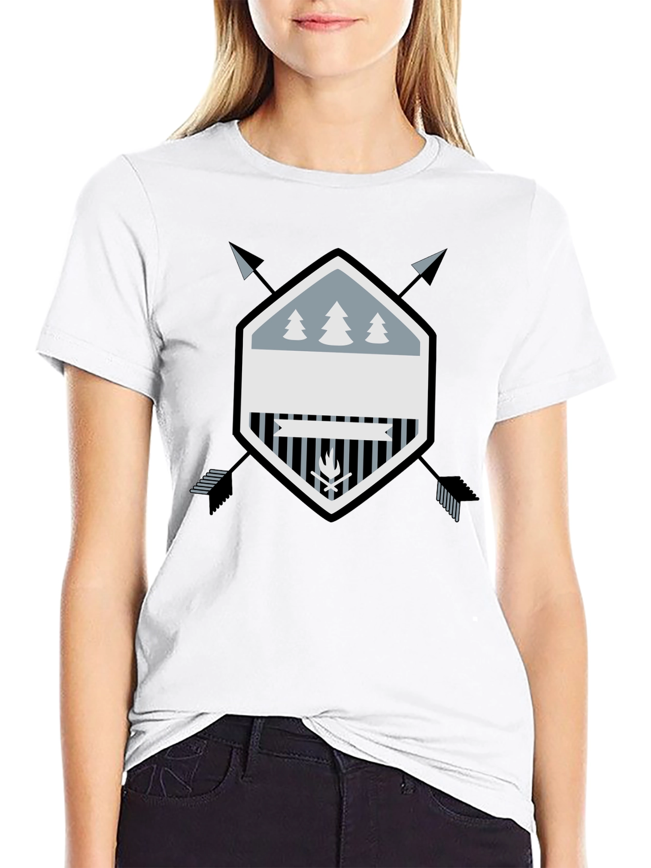 Outdoor Adventure Graphic Tee - Black