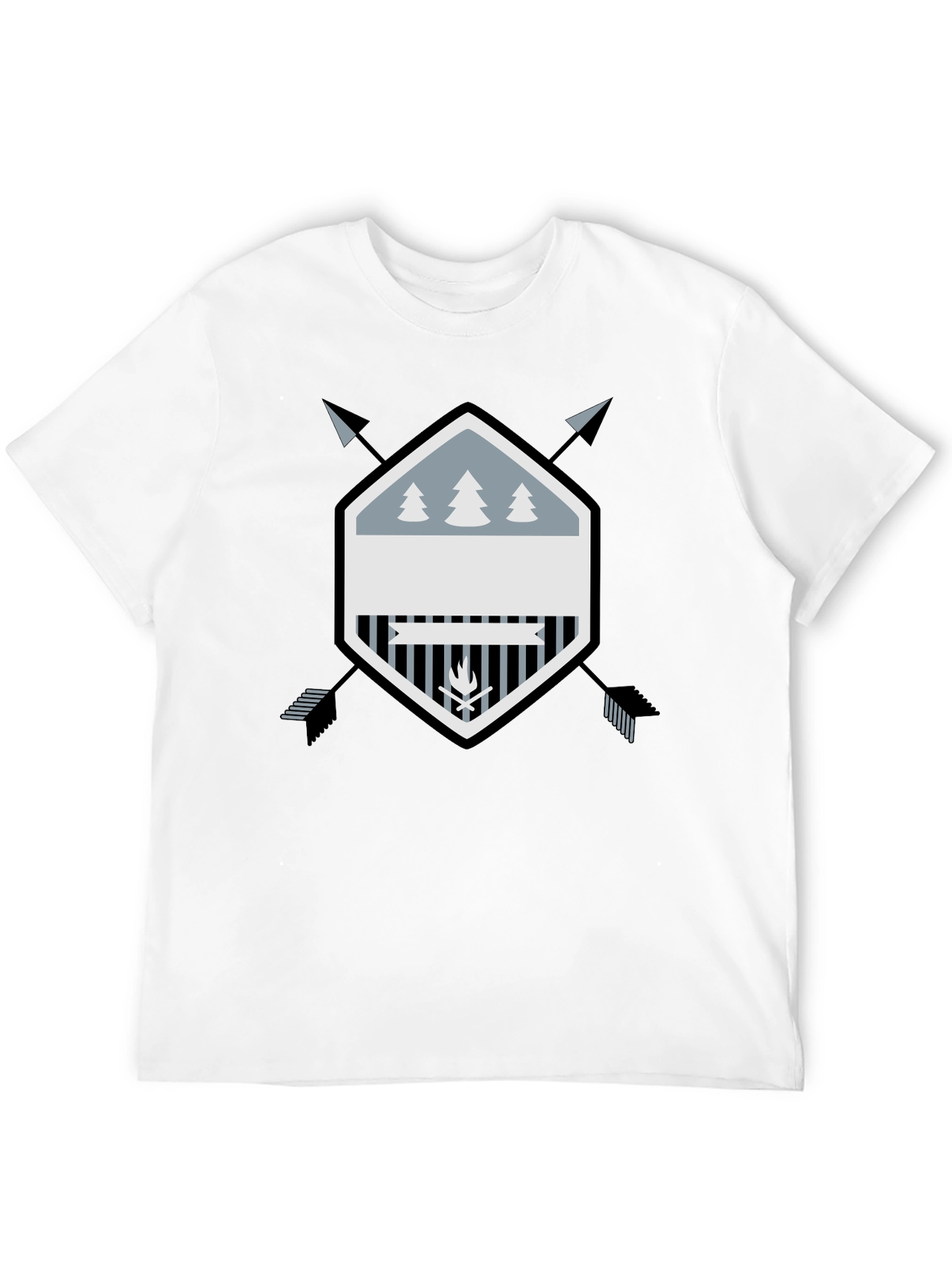 Outdoor Adventure Graphic Tee - Black