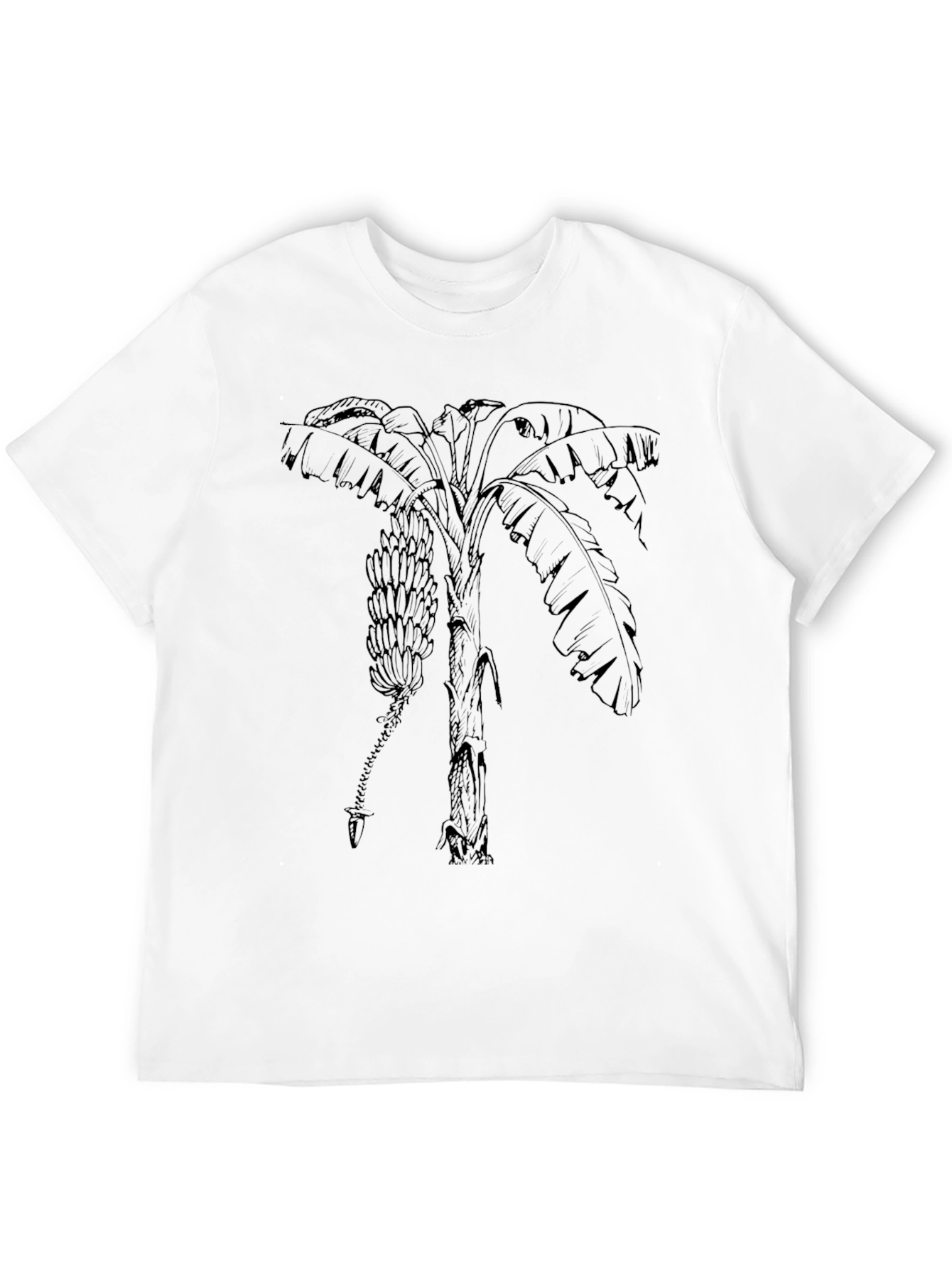 Banana Tree Graphic Tee - Tropical Style
