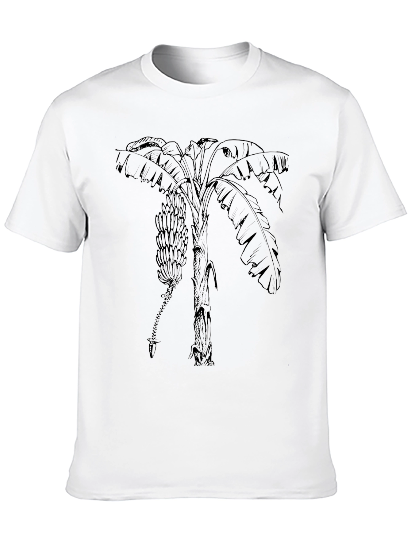 Banana Tree Graphic Tee - Tropical Style