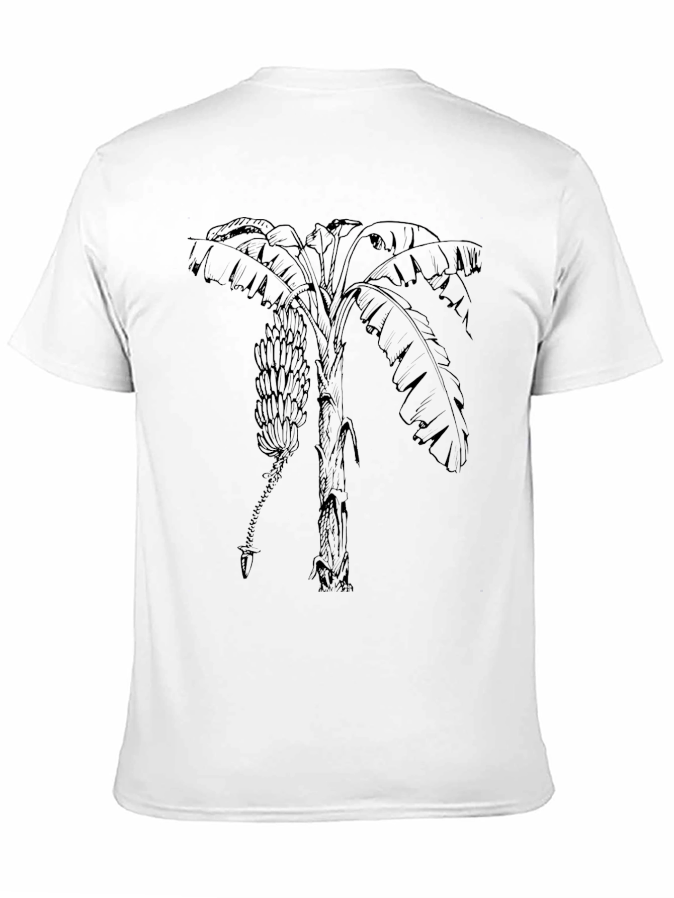 Banana Tree Graphic Tee - Tropical Style