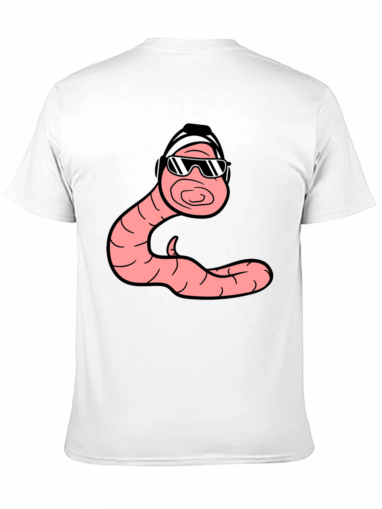 Cool Worm Graphic T-Shirt - Black Cotton Tee