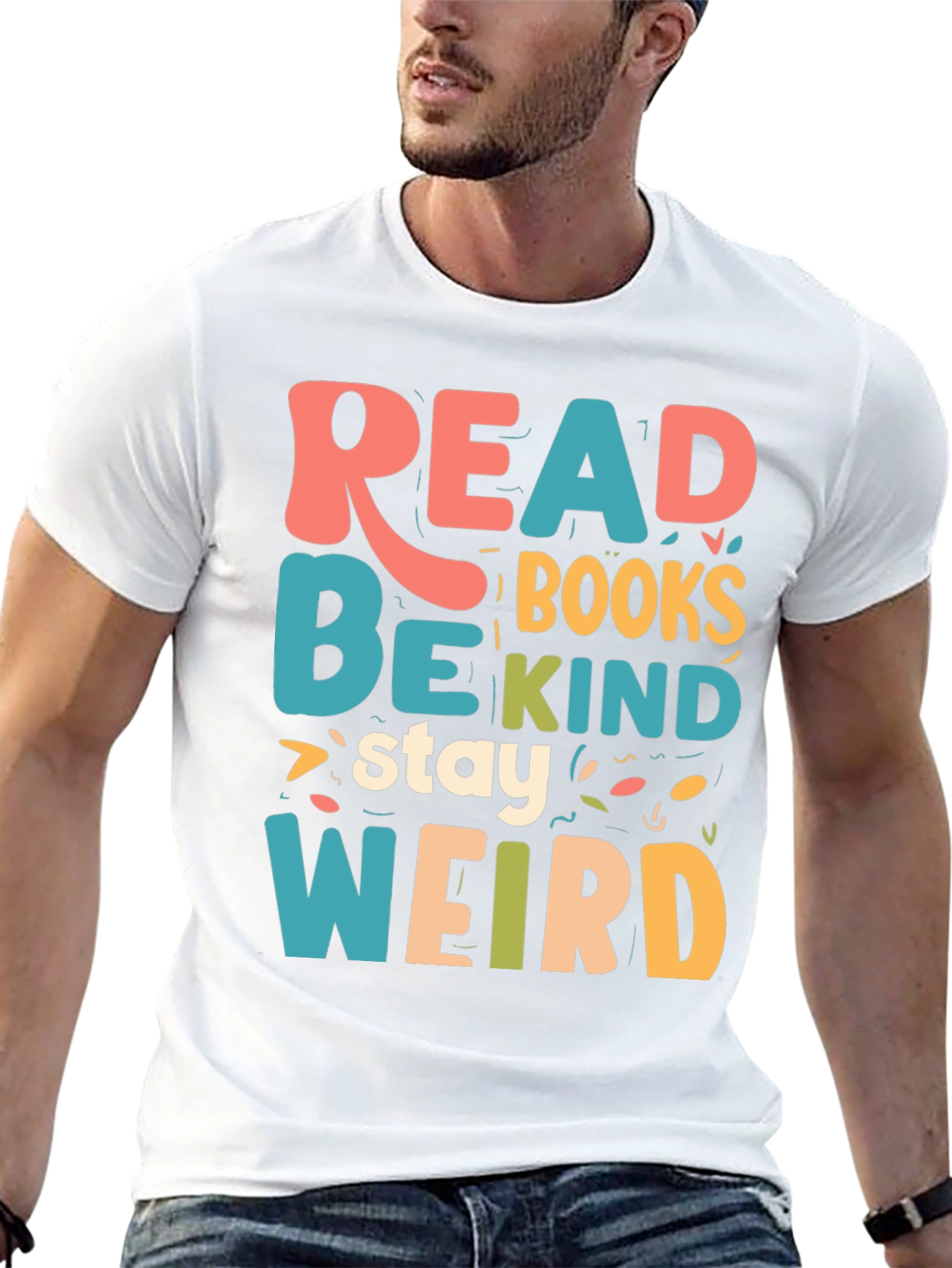 Read Books Be Kind Stay Weird T-Shirt