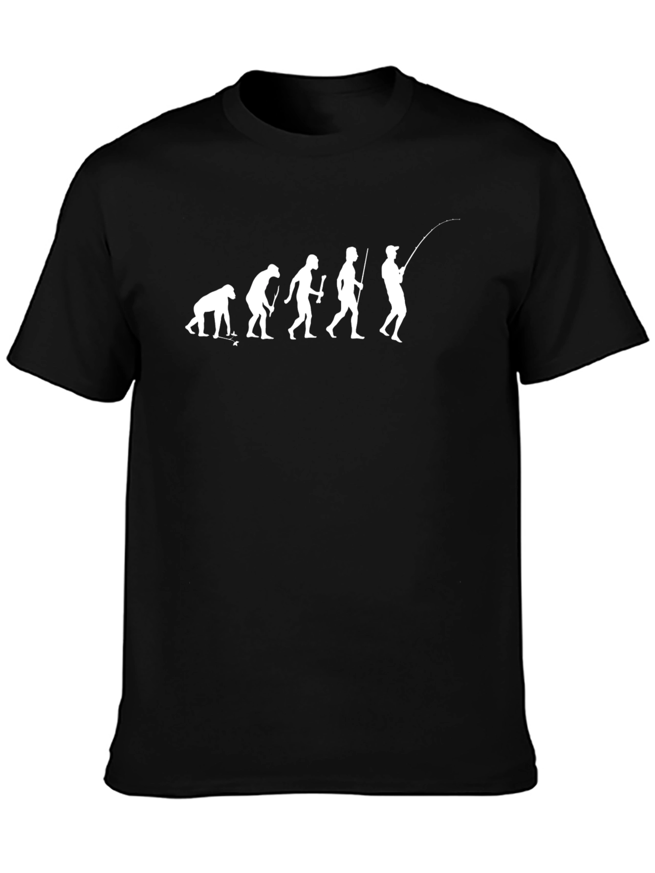 Evolution of Fishing T-Shirt - Black
