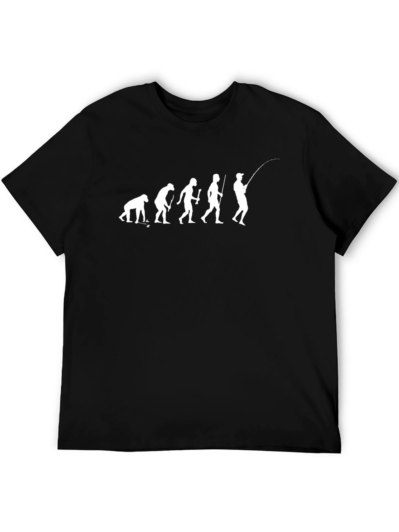 Evolution of Fishing T-Shirt - Black