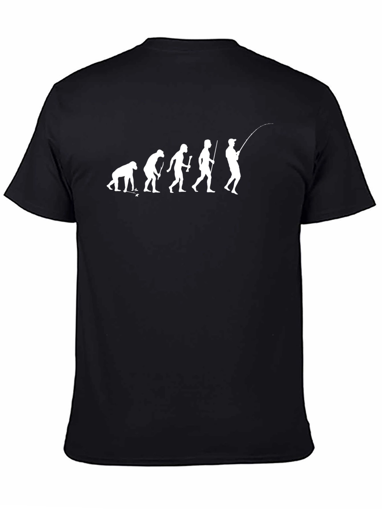 Evolution of Fishing T-Shirt - Black
