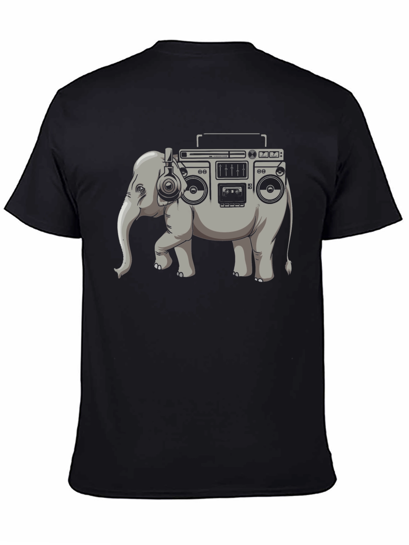 Elephant Boombox Graphic T-Shirt