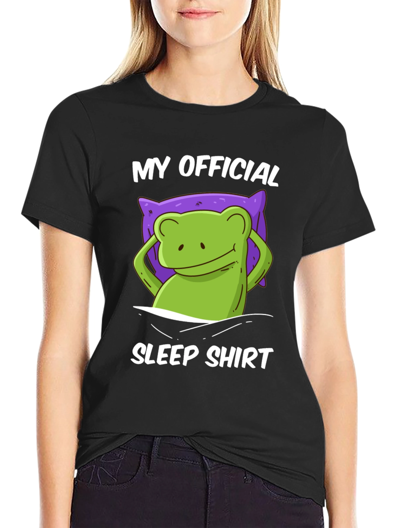 Funny Frog Sleep Shirt - Mens Graphic Tee