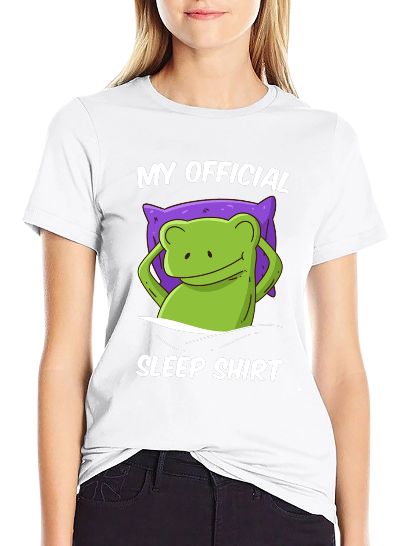 Funny Frog Sleep Shirt - Mens Graphic Tee