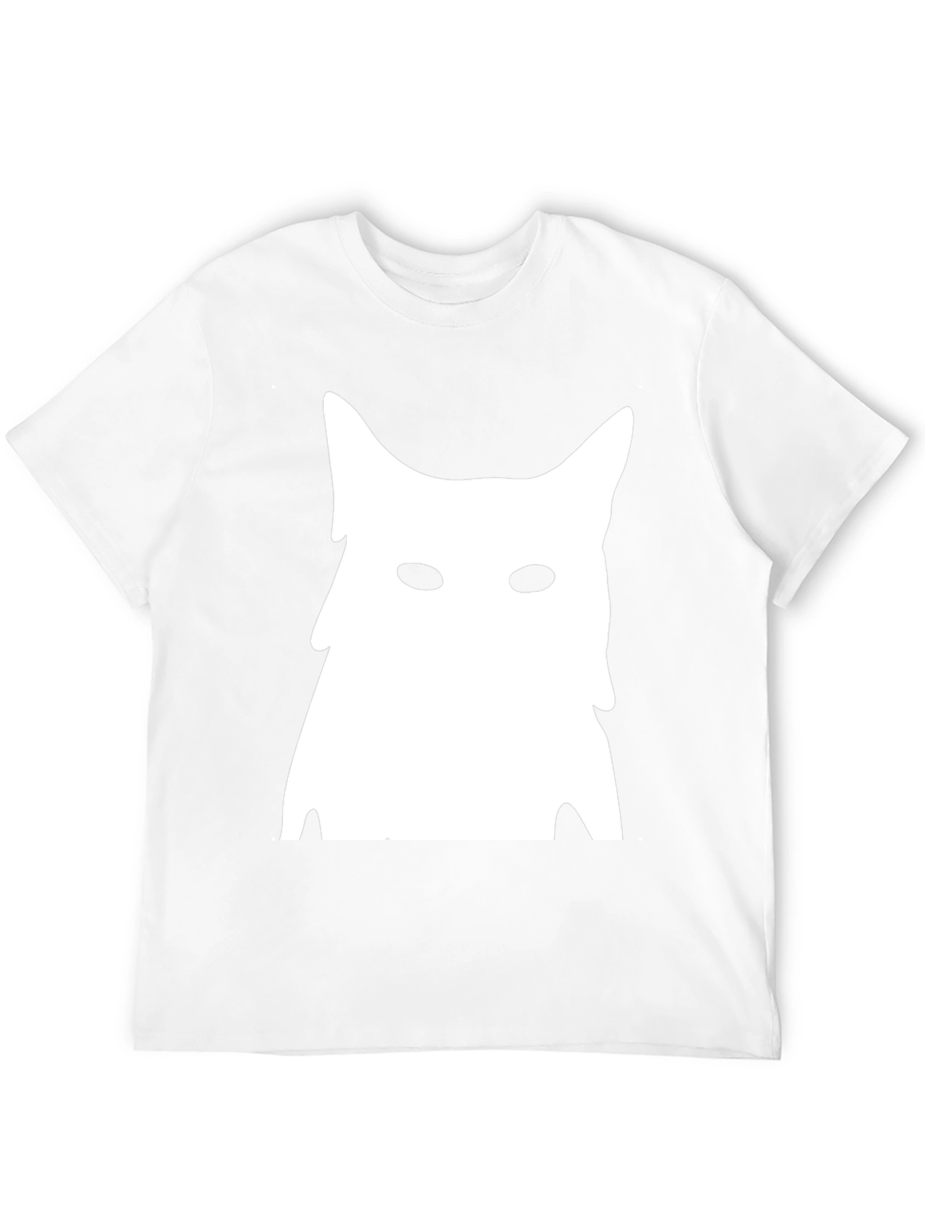 Abstract Cat Graphic Tee - Black