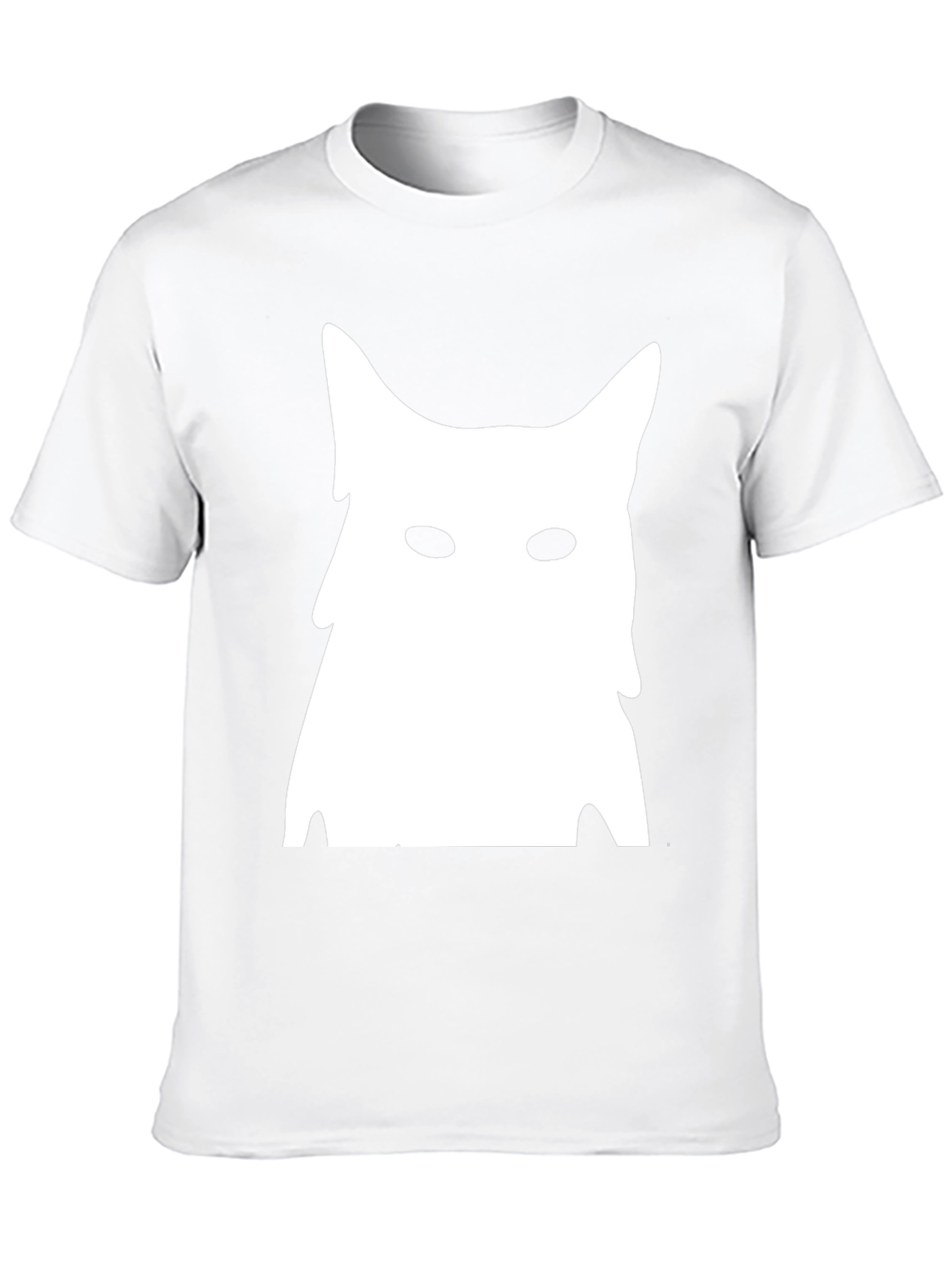 Abstract Cat Graphic Tee - Black