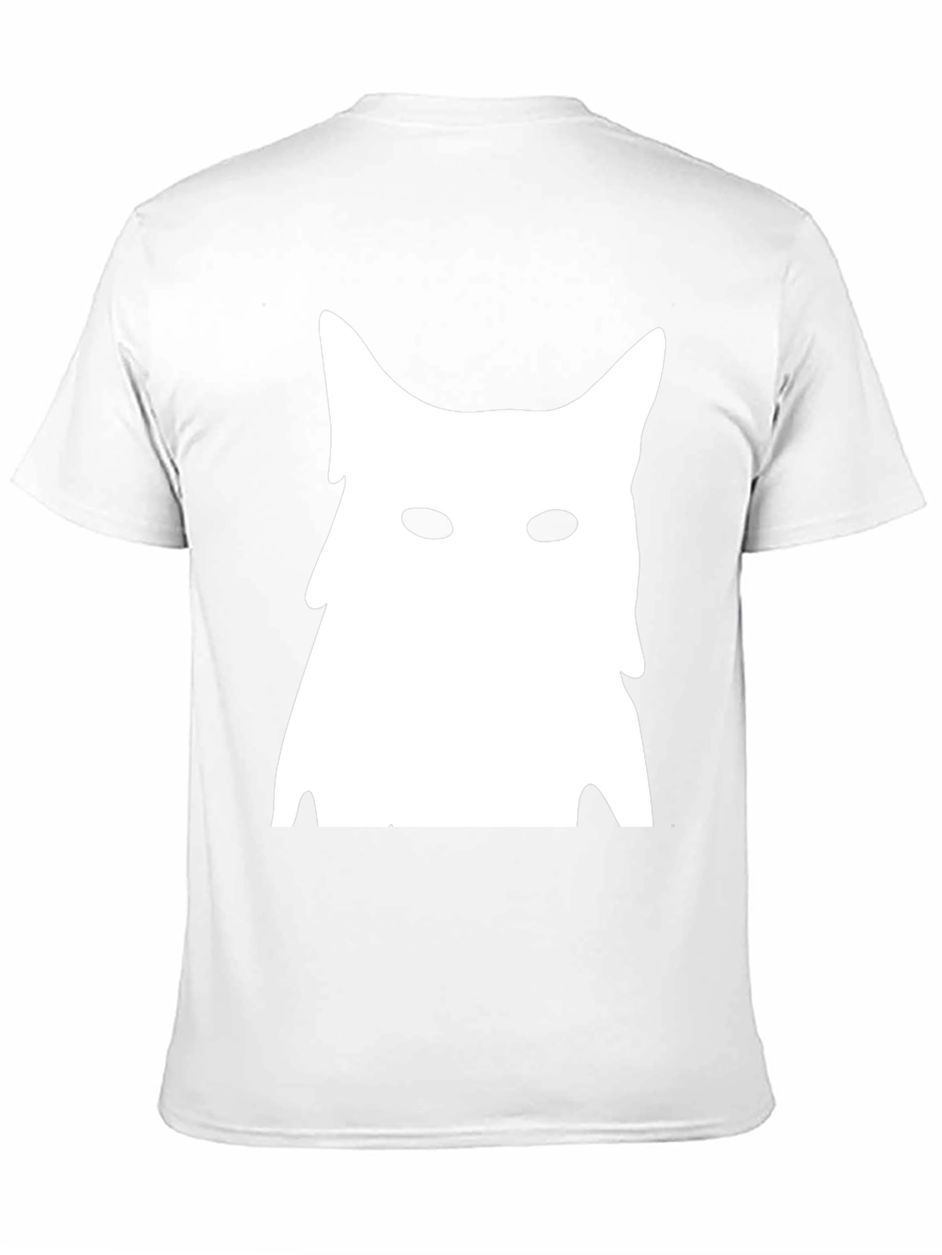 Abstract Cat Graphic Tee - Black