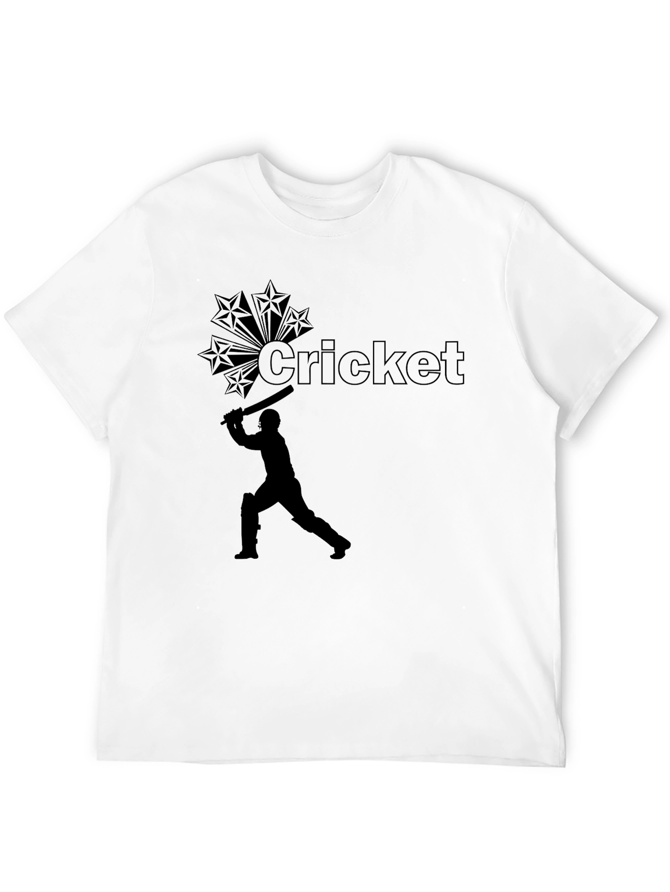 Cricket Star Black T-Shirt