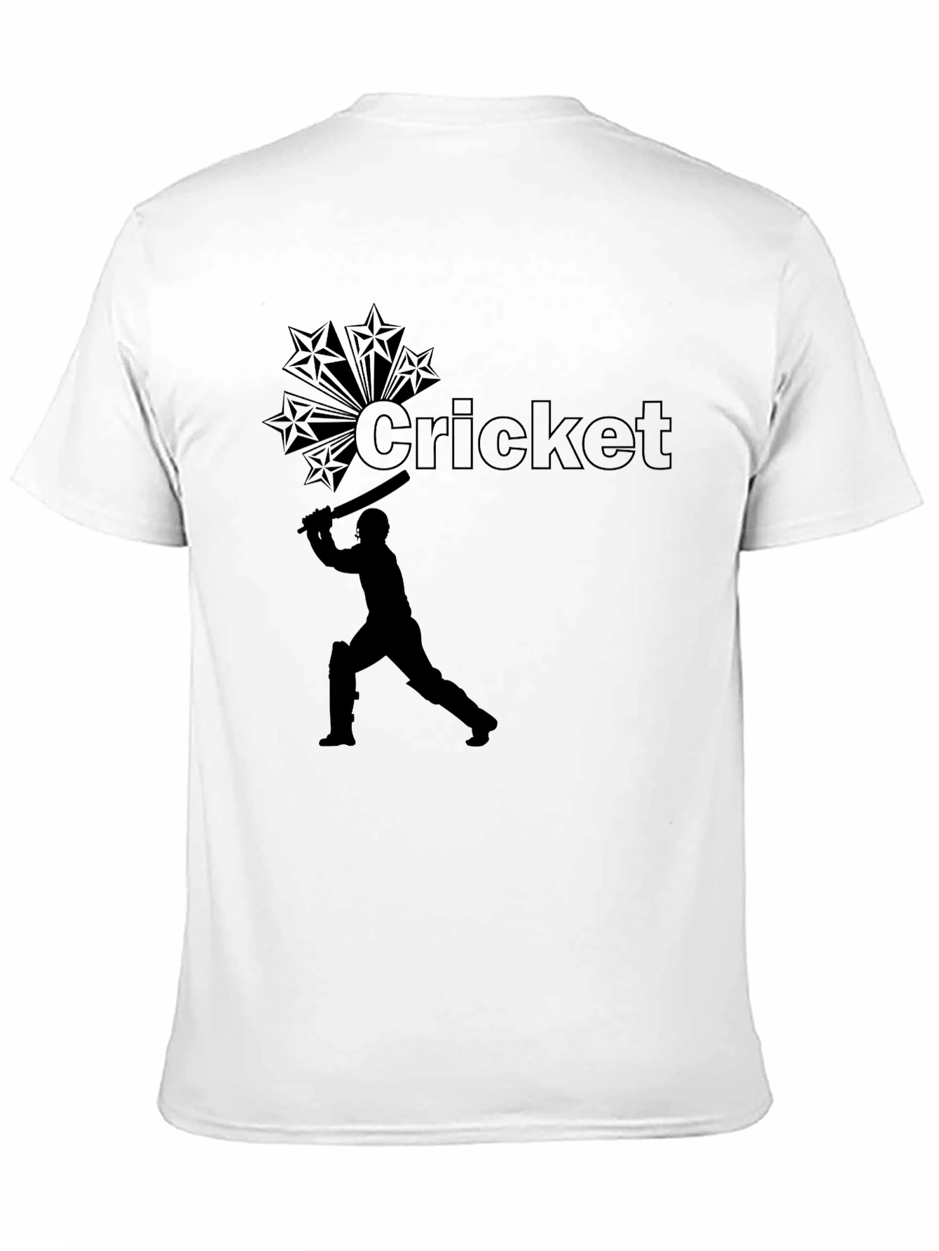 Cricket Star Black T-Shirt