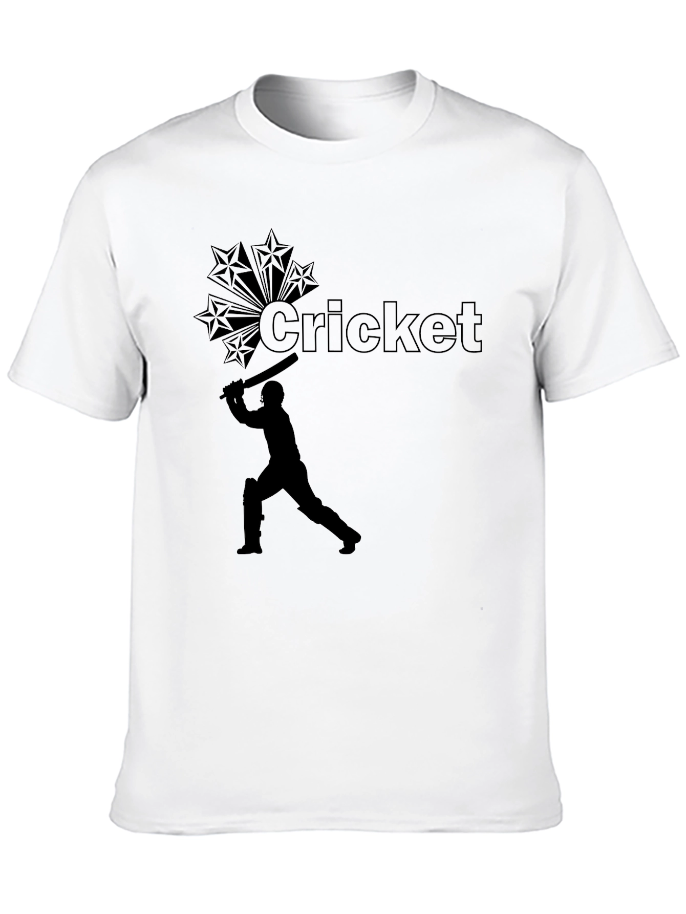 Cricket Star Black T-Shirt