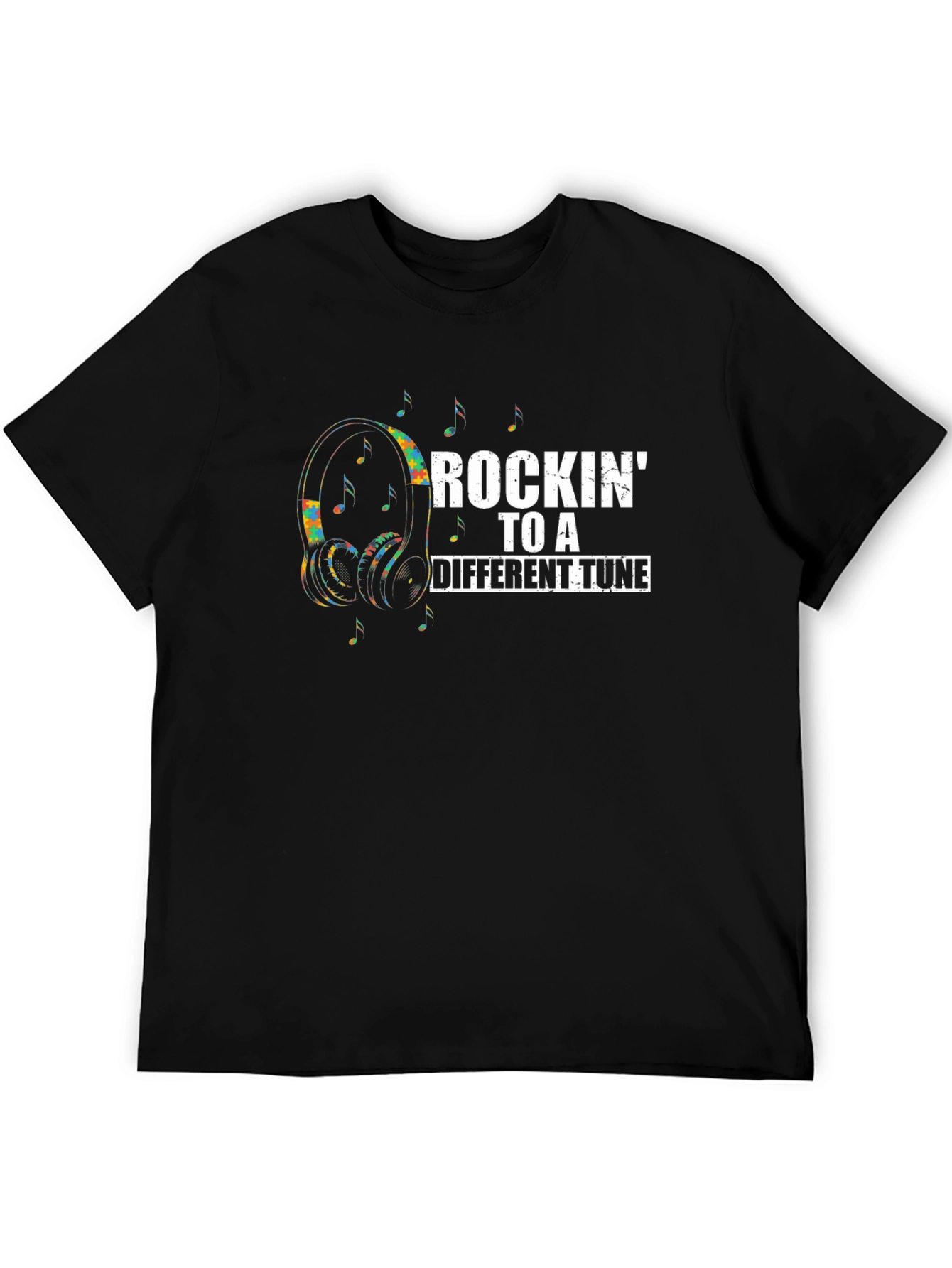 Rockin To A Different Tune Graphic T-Shirt