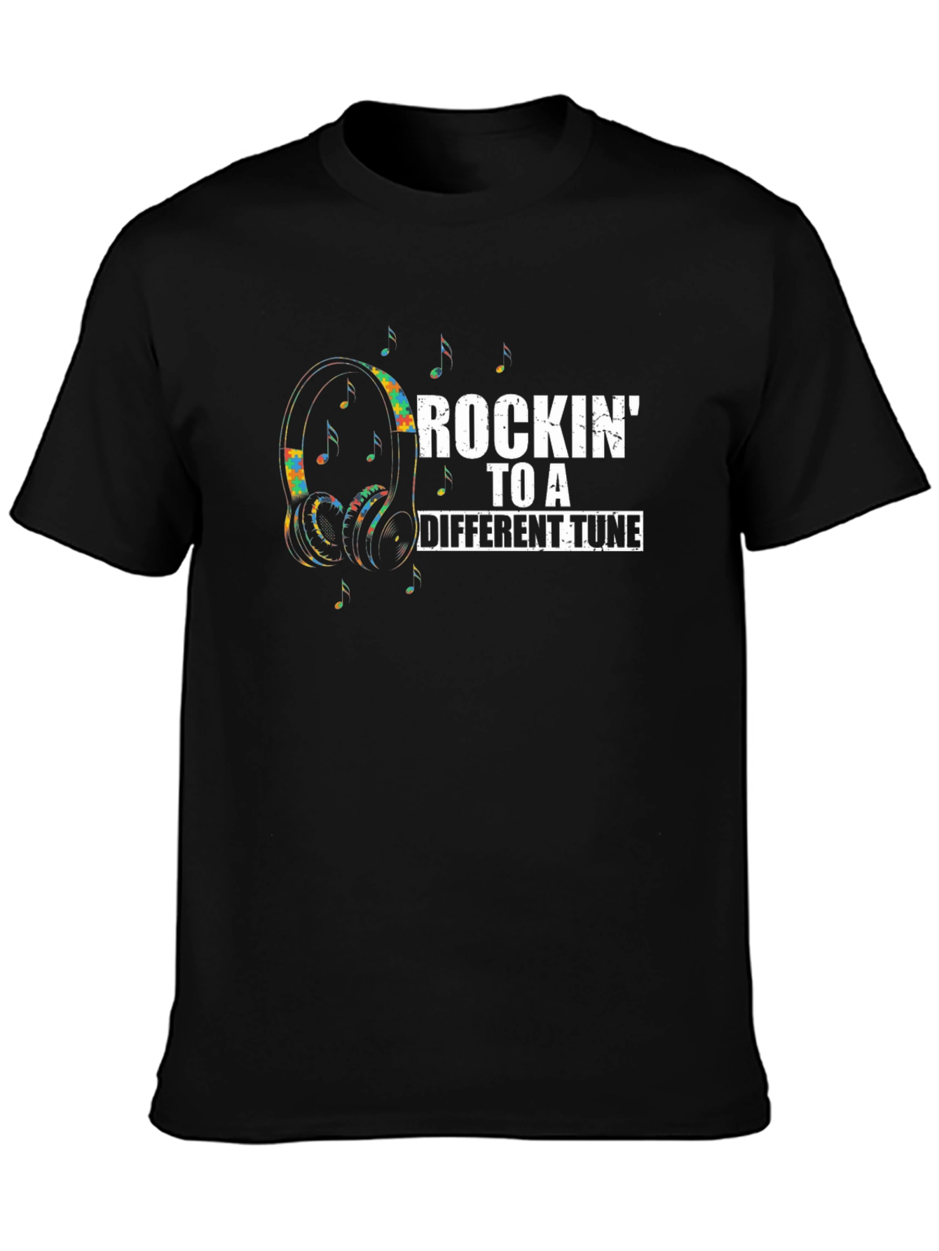 Rockin To A Different Tune Graphic T-Shirt