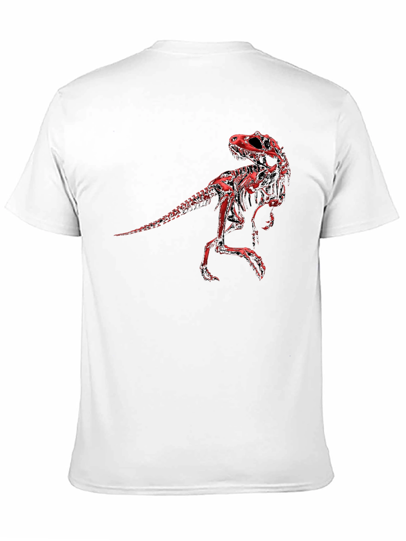 Dinosaur Skeleton Graphic Tee - Black