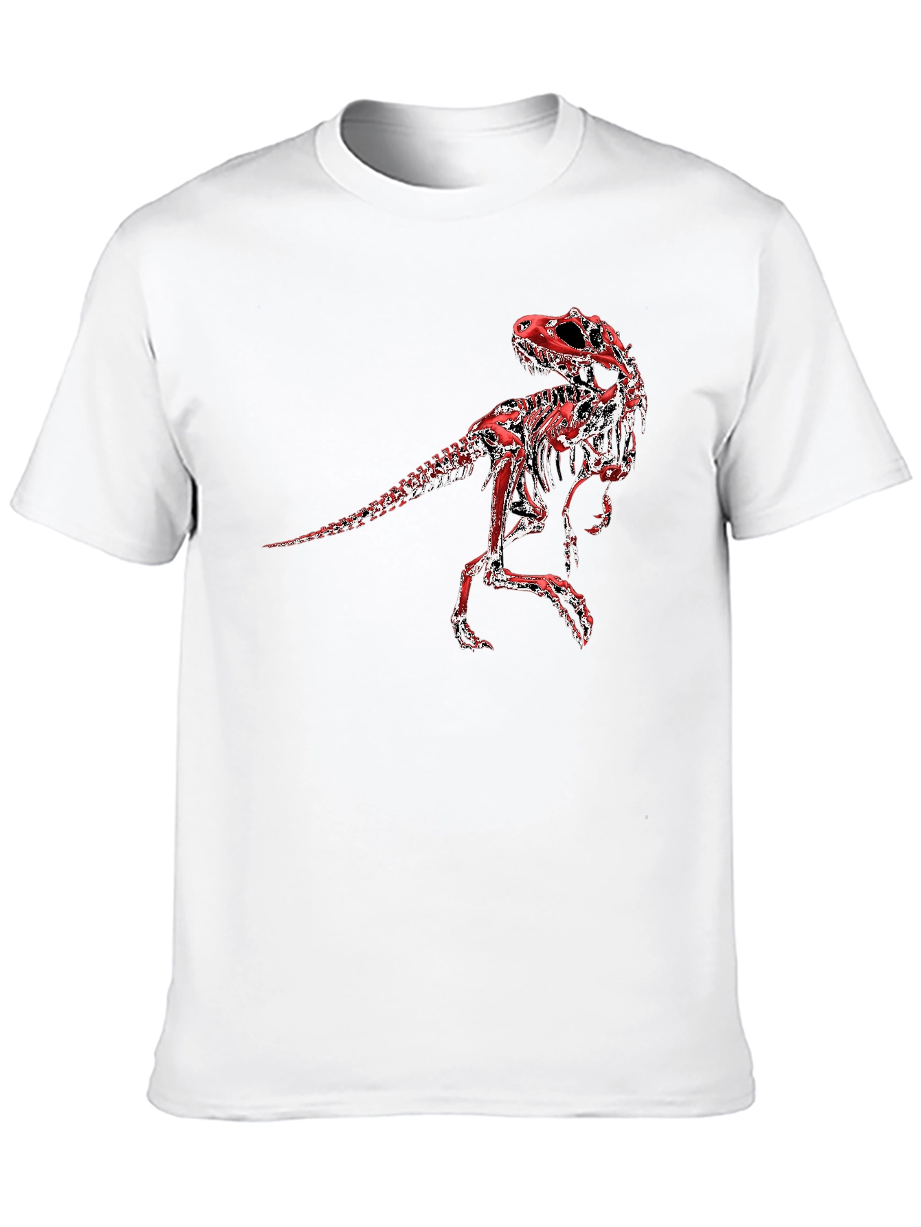 Dinosaur Skeleton Graphic Tee - Black