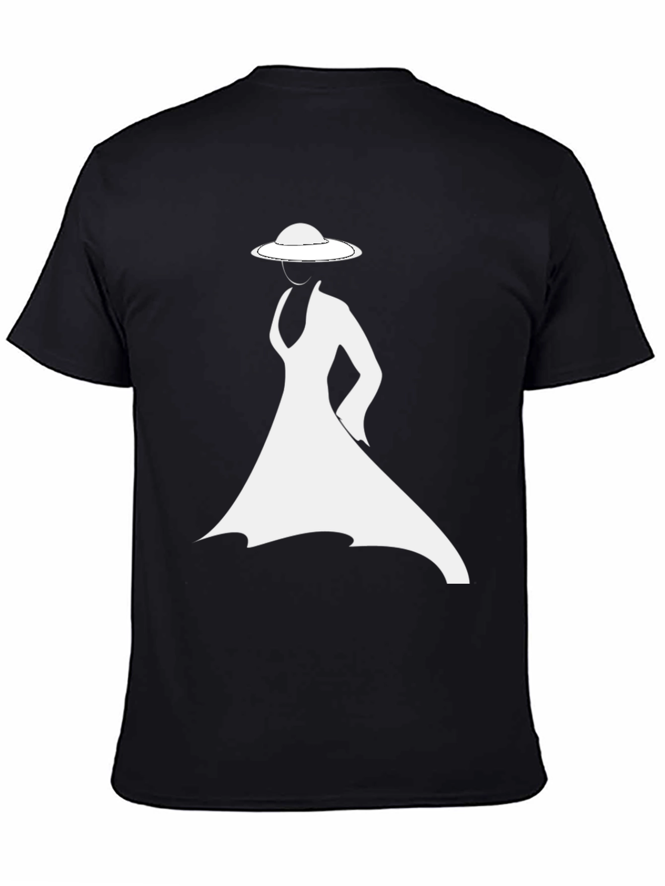 Elegant Lady T-Shirt - Stylish Silhouette Design