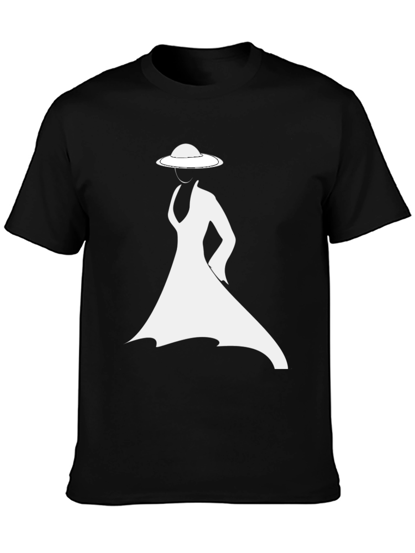 Elegant Lady T-Shirt - Stylish Silhouette Design