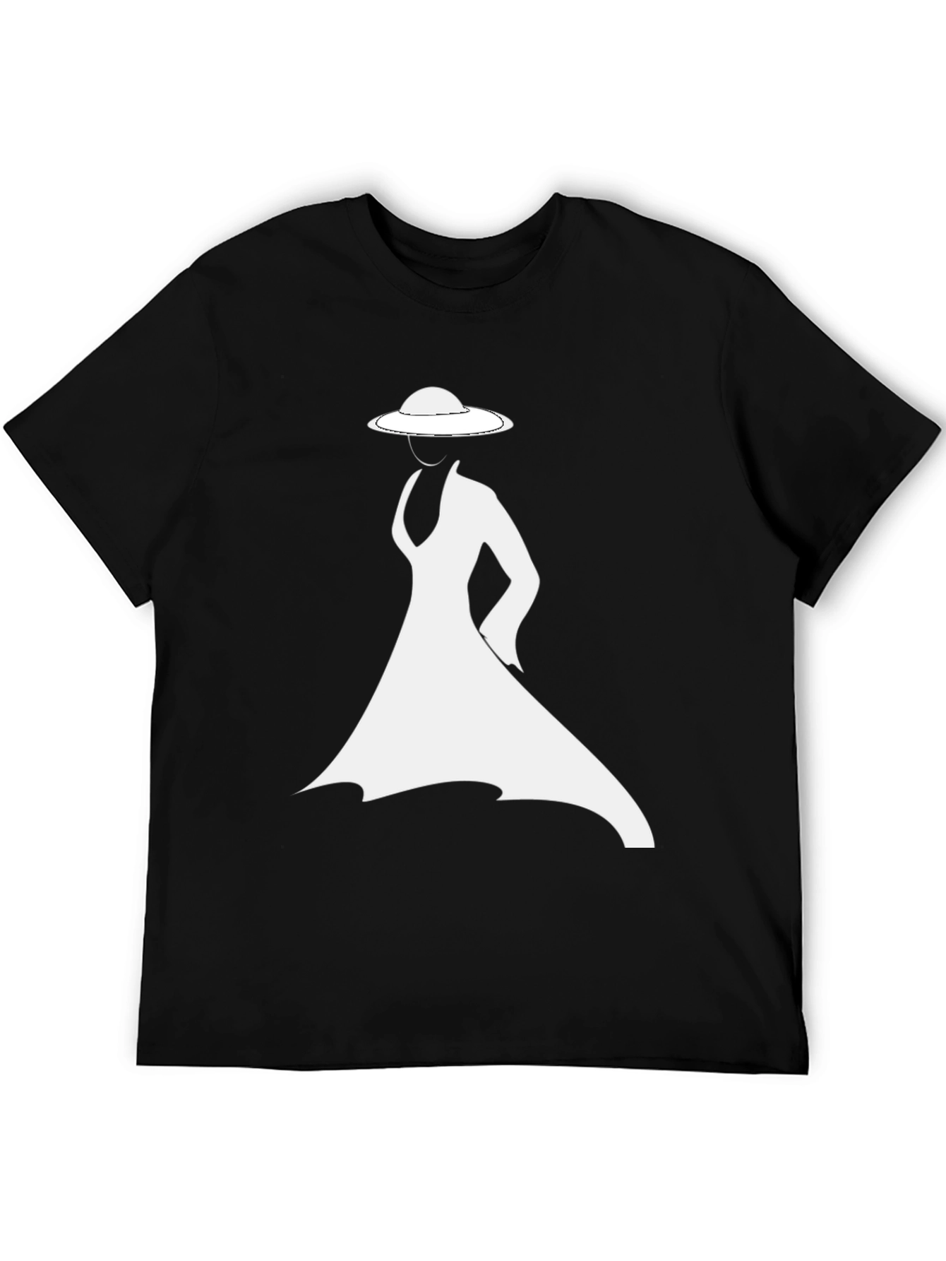 Elegant Lady T-Shirt - Stylish Silhouette Design