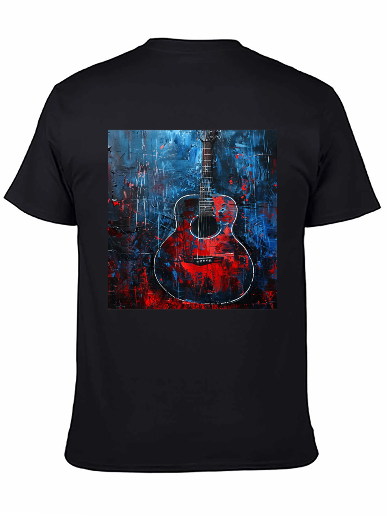 Abstract Guitar Graphic Tee - Unisex Soft Cotton T-Shirt