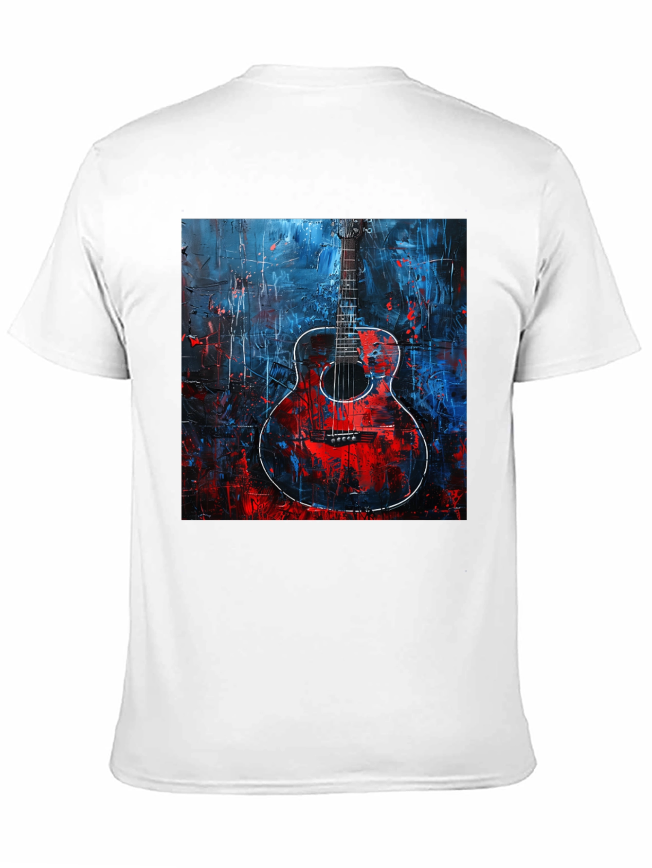Abstract Guitar Graphic Tee - Unisex Soft Cotton T-Shirt