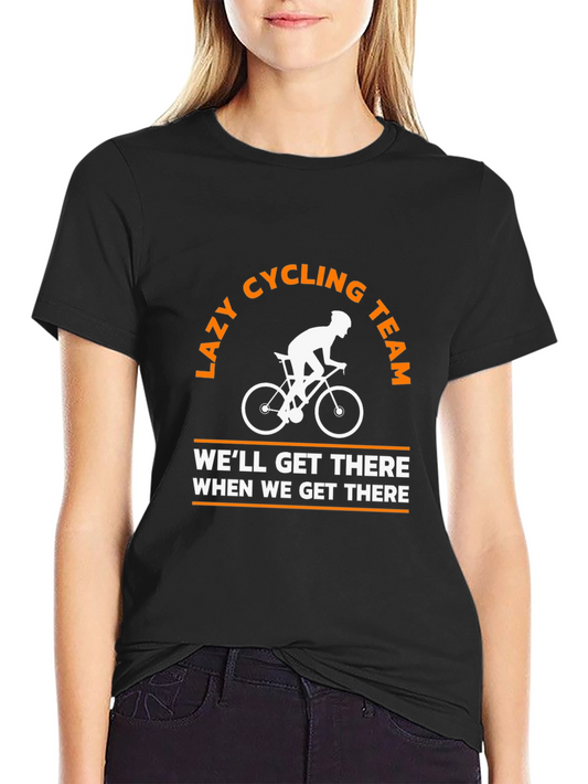 Lazy Cycling Team T-Shirt - Funny Cyclist Tee