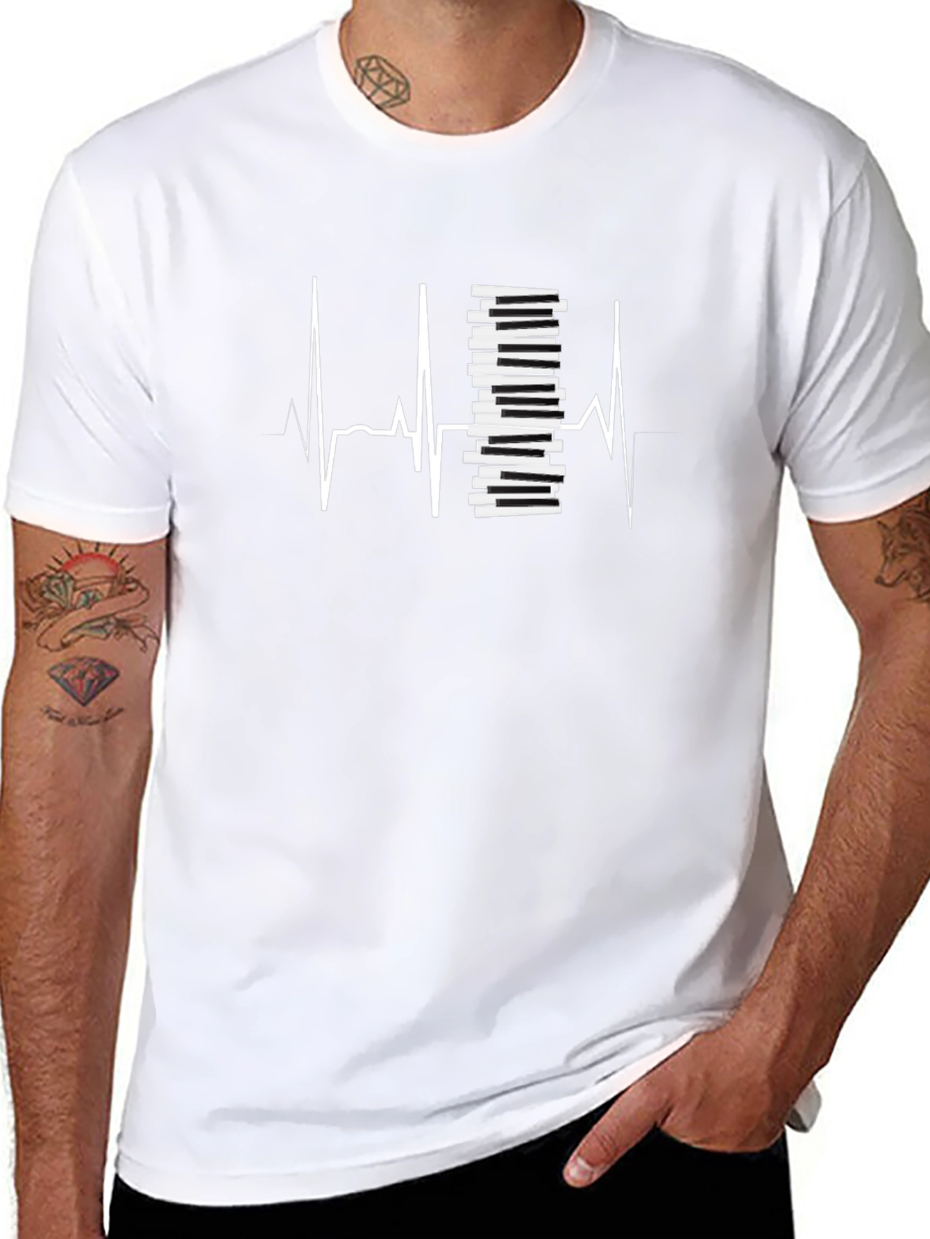 Music Lovers Heartbeat Tee