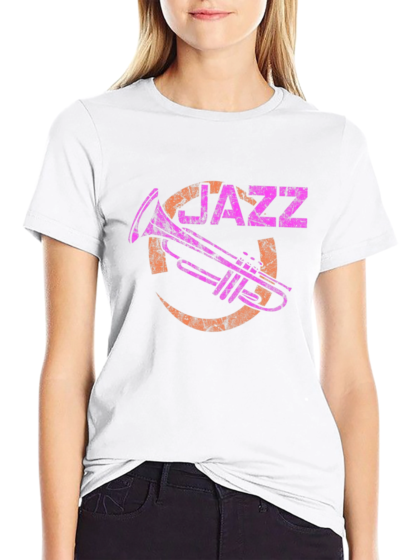 Jazz Trumpet Graphic T-Shirt - Black