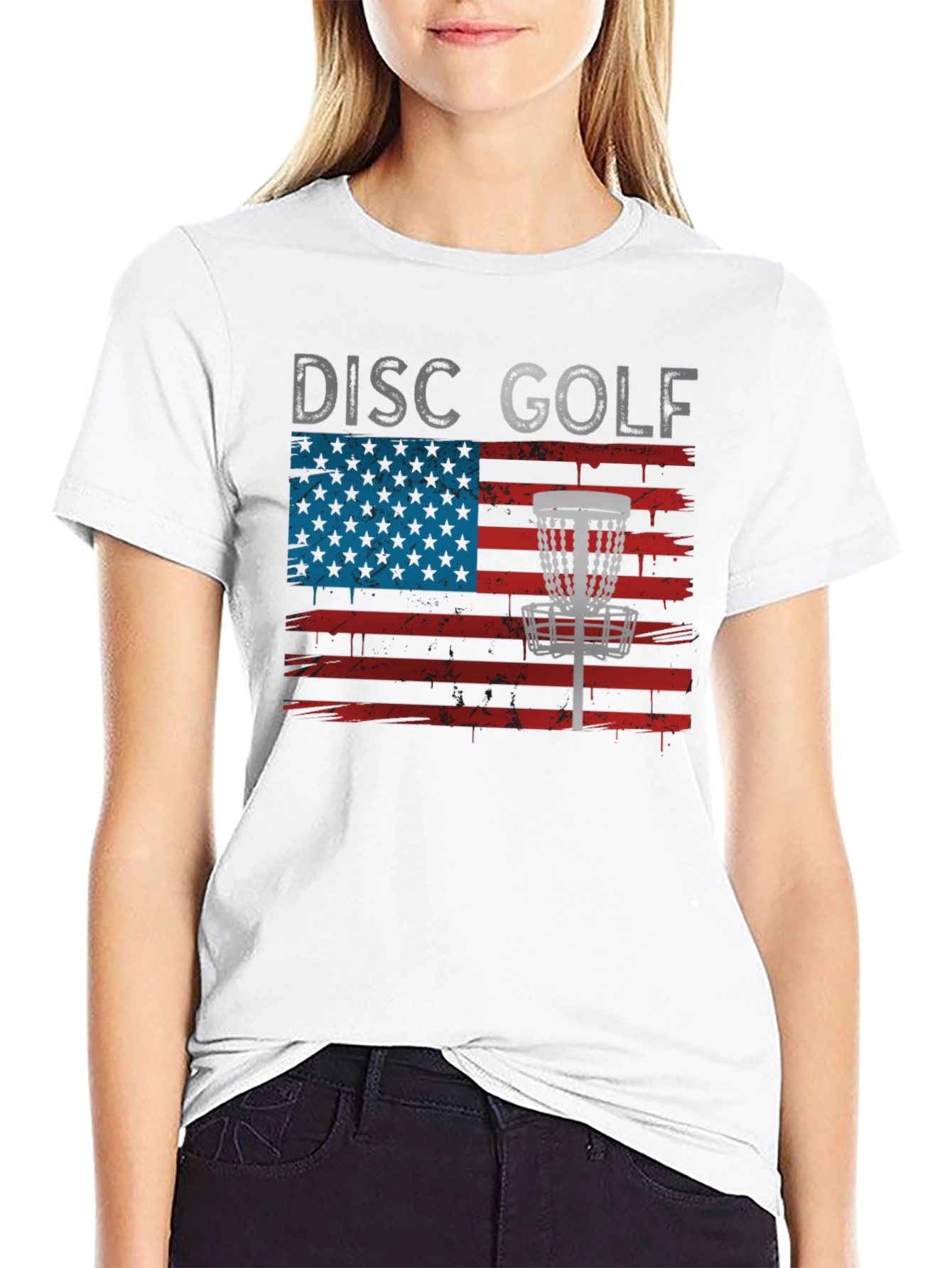 Patriotic Disc Golf Tee