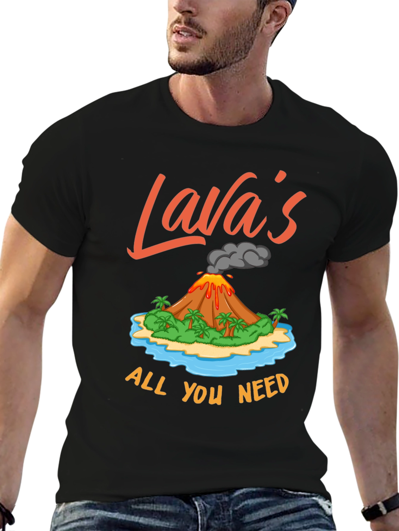 Lavas All You Need Mens Graphic T-Shirt