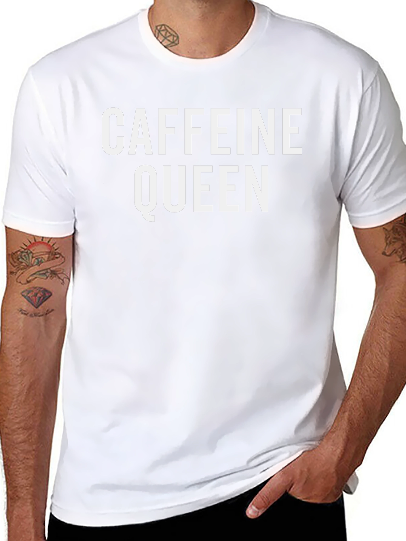 Caffeine Queen Graphic Tee - Black T-Shirt