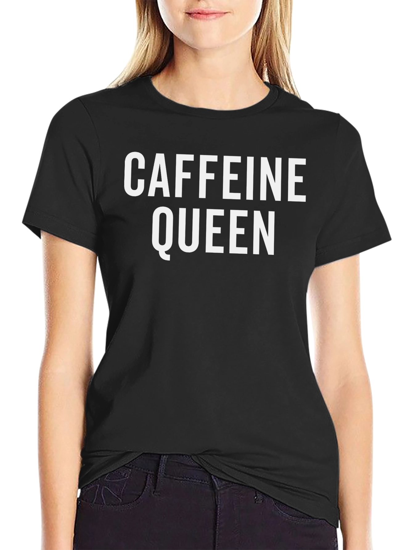 Caffeine Queen Graphic Tee - Black T-Shirt