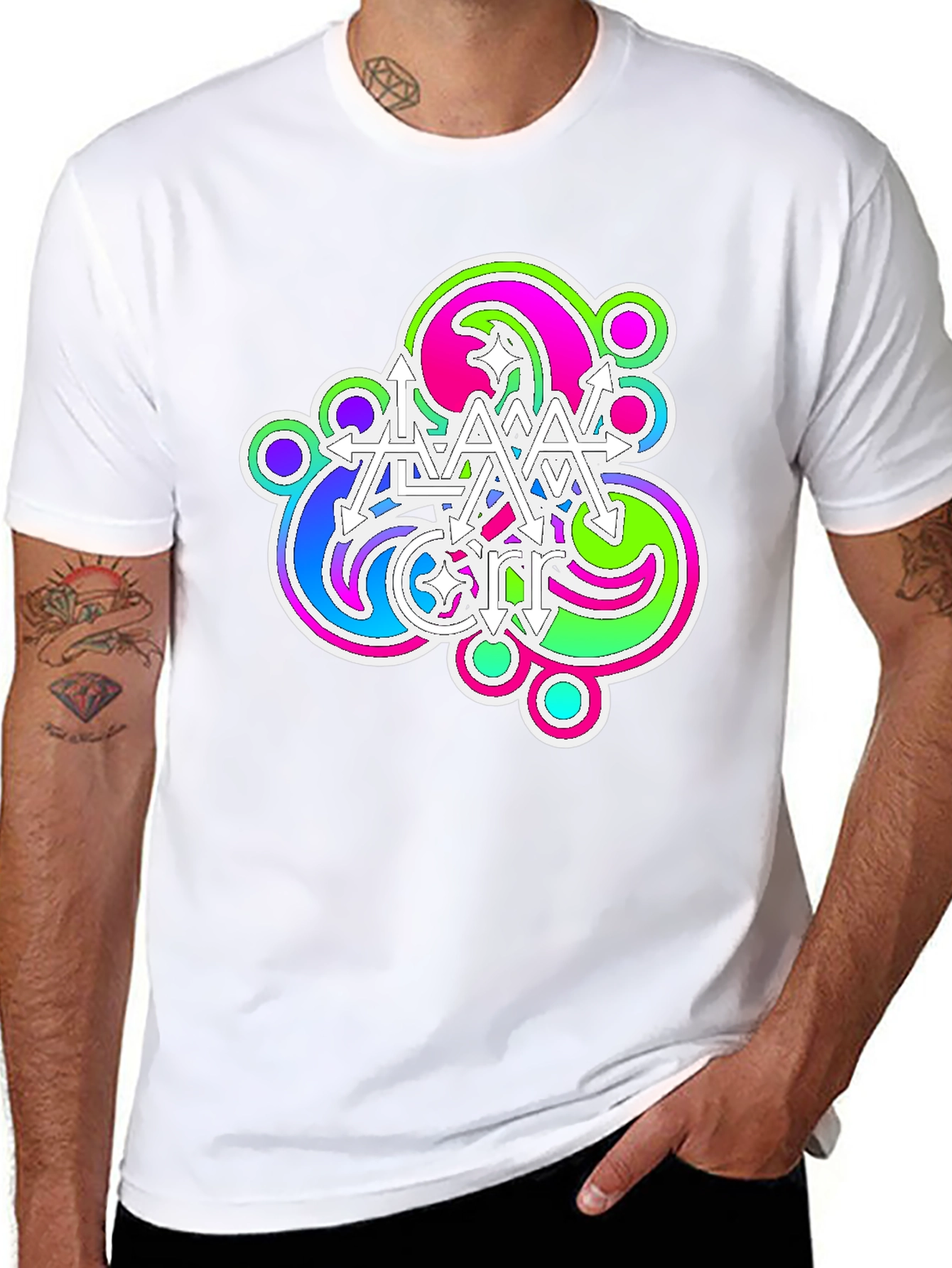 Vibrant Graphic Print Tee - Cool & Stylish Design